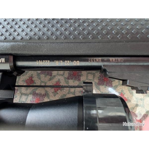1 x Pack carabine BO Manufacture " First" / Lunette 4x32 - Cal. 22 LR - canon 51 cm