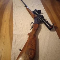 Kipplauf baikal cal 243 Winchester avec sa lunette 1.5 x 6.