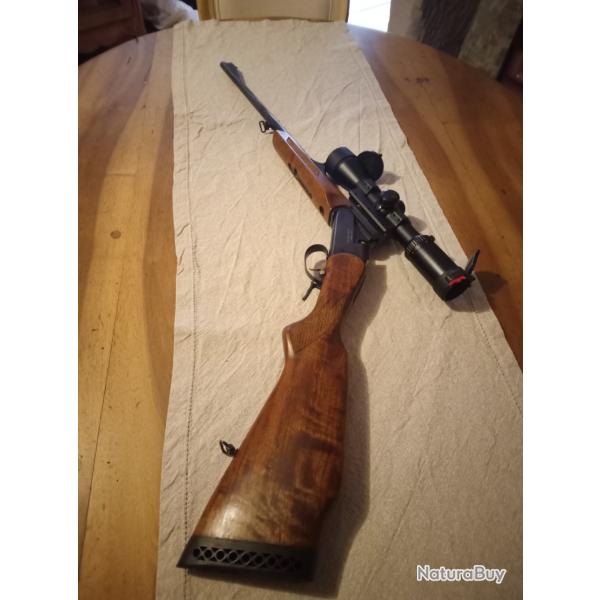 Kipplauf baikal cal 243 Winchester avec sa lunette 1.5 x 6.