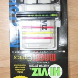 guidon fluo HIVIZ MAGNI HUNTER I fibre optique pour bandes ventil&eacute;es de 5.8 &agrave; 8.3 mm - (S8Z397)