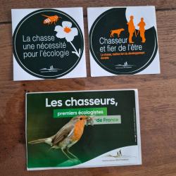 Lot d'autocollants chasse , Chasseurs