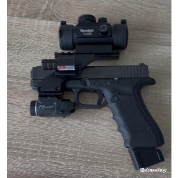 Support glock 17 +3 accessoires usin�