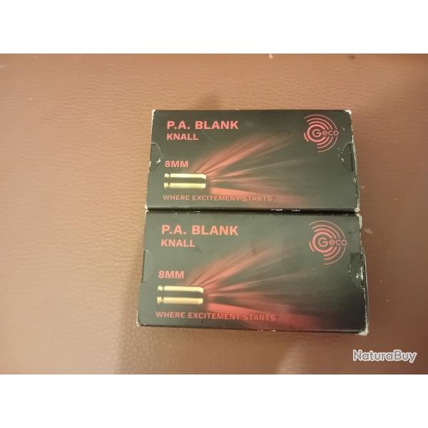 Lot de 2  bo�te de 8 mm � blanc