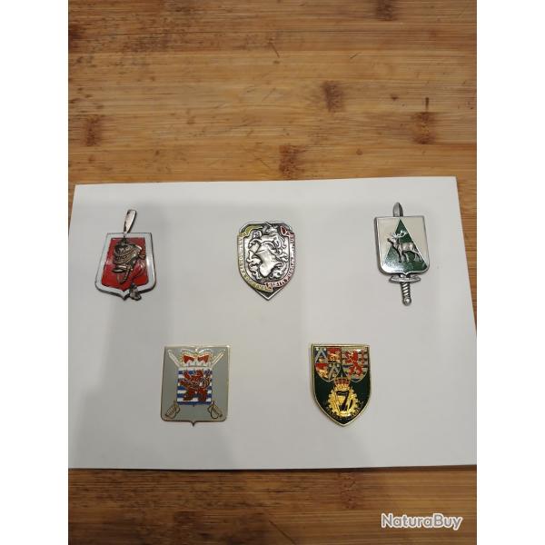 Lot d'insignes militaires