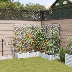 Cache-pot de 5 pc Blanc 120 x 120 x 126 cm PP