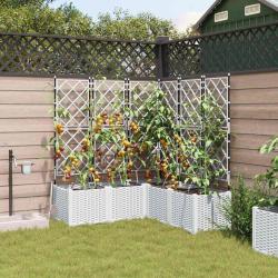 Cache-pot de 5 pc Blanc 120 x 120 x 142 cm PP