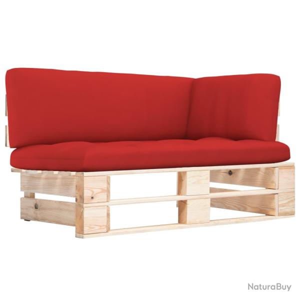 Canap� d'angle palette de bois de pin impr�gn�