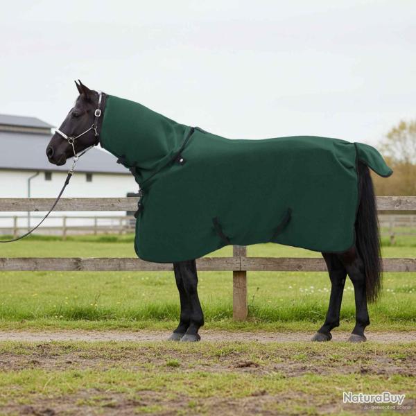 Couverture �quine Vert fonc� complet 95 cm Polyester