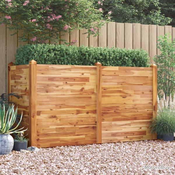Lit sur�lev� de 160x60x84 cm bois massif d'acacia