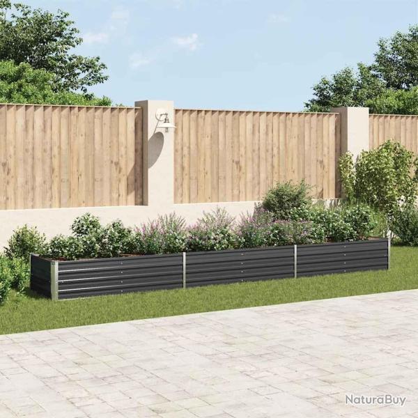 Lit sur�lev� de Acier galvanis� 480x80x45 cm Anthracite