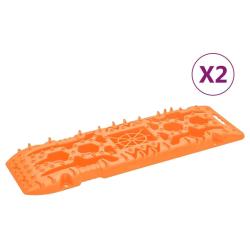 Planches de traction 2 pc Orange 107x31x7 cm Nylon