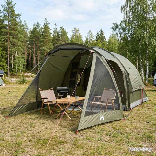 Tente Cabane Vert olive 488 x 244 x 183 cm Polyester et Acier