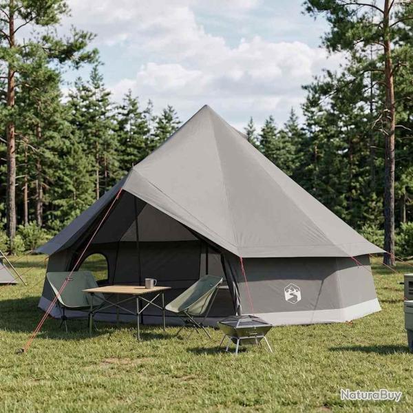 Tente Tipi Marron Gris 500 x 500 x 300 cm Polyester et Acier