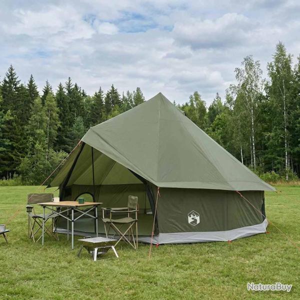 Tente Tipi Vert olive 300 x 300 x 200 cm Polyester et Acier