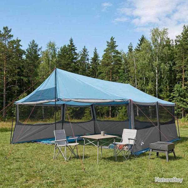 Tente familiale Bleu 600 x 400 x 268 cm Polyester et Acier
