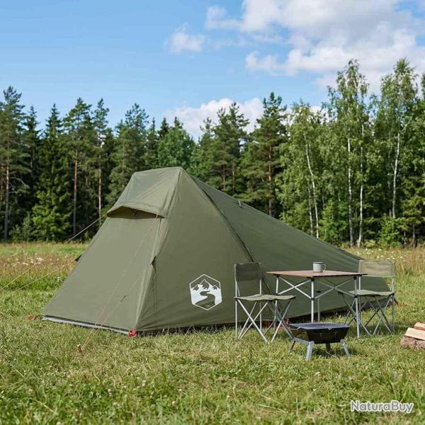 Tente tunnel Vert olive 215 x 100 x 90 cm Polyester et Acier