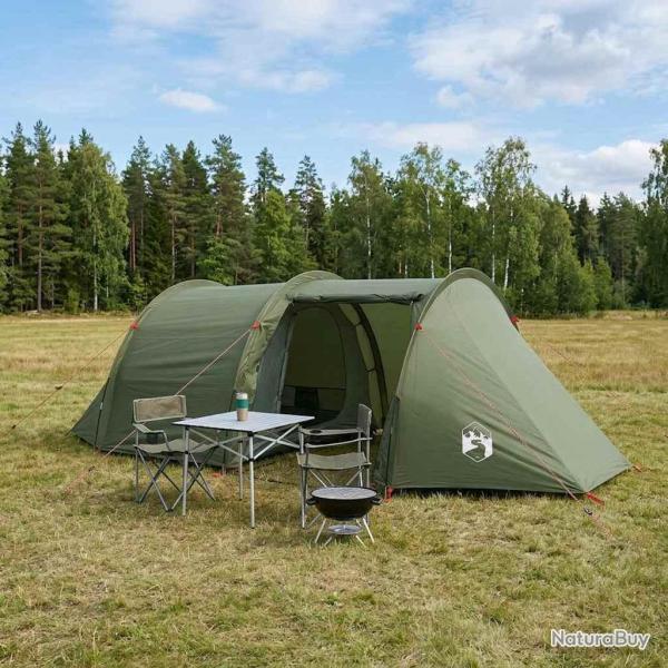 Tente tunnel Vert olive 410 x 175 x 105 cm Polyester et Acier