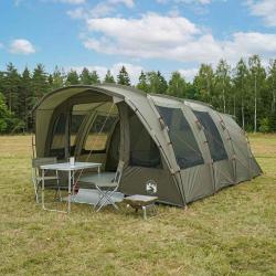 Tente tunnel Vert olive 427 x 315 x 178 cm Polyester et Acier