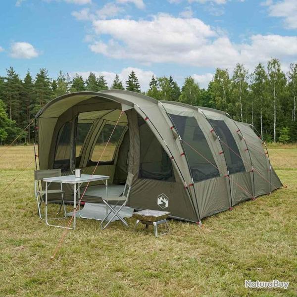 Tente tunnel Vert olive 427 x 315 x 178 cm Polyester et Acier