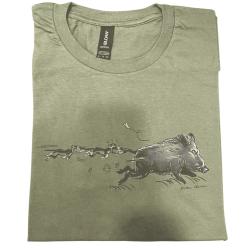 T-shirt LOVERGREEN chien sanglier