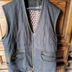 Gilet harkila v&eacute;ritable cuir de buffle taille 62