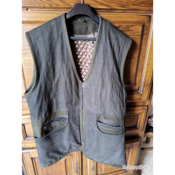 Gilet harkila v�ritable cuir de buffle taille 62