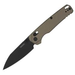 Couteau pliant Kershaw "BEL AIR" XL brun terre