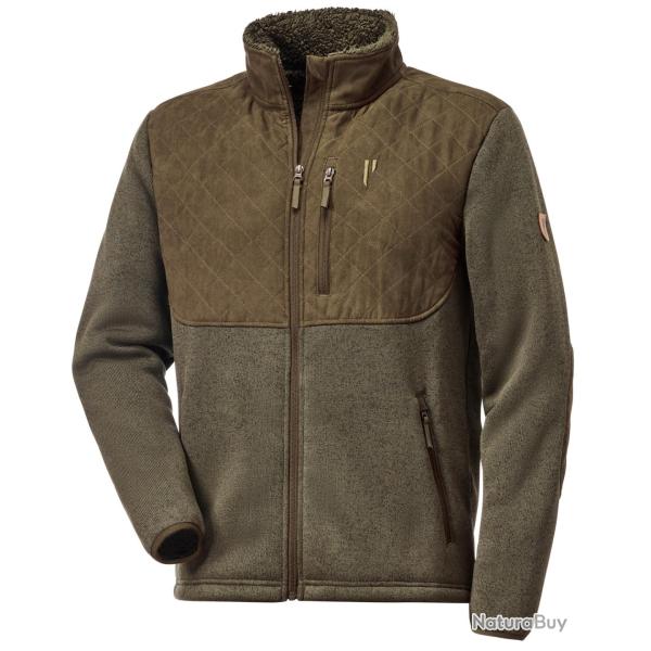 Veste polaire avec int�rieur moutonn� (Couleur: Olive, Taille: M)