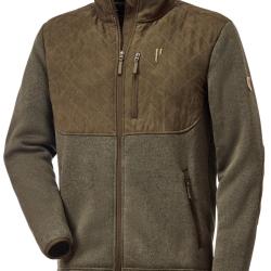 Veste polaire avec int&eacute;rieur moutonn&eacute; (Couleur: Olive, Taille: L)