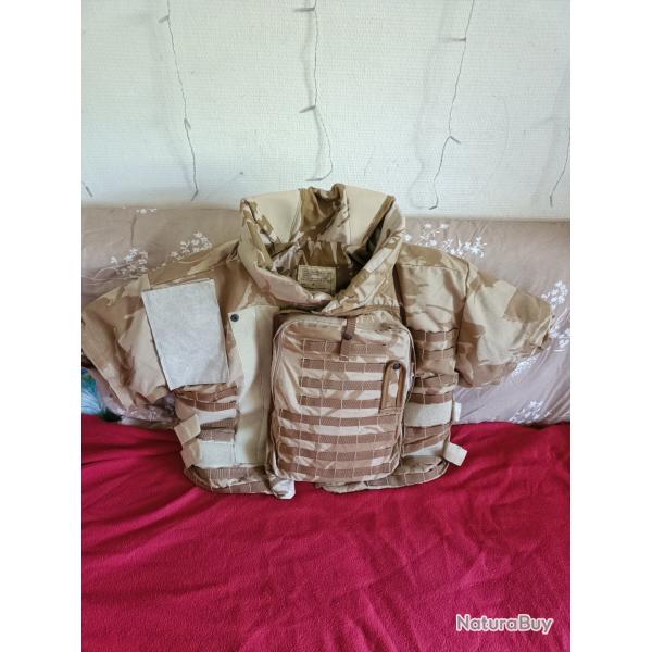 Gilet Pare-balles militaire avec protection de cou et �paule plus plaque ventral et dorsale