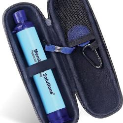 Membrane Solutions Paille Filtrante 0.1 micron 1500 L + Etui protecteur BLEUE
