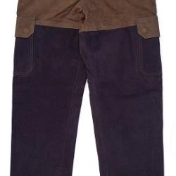 Pantalon cuir LOVERGREEN labrador noir et marron