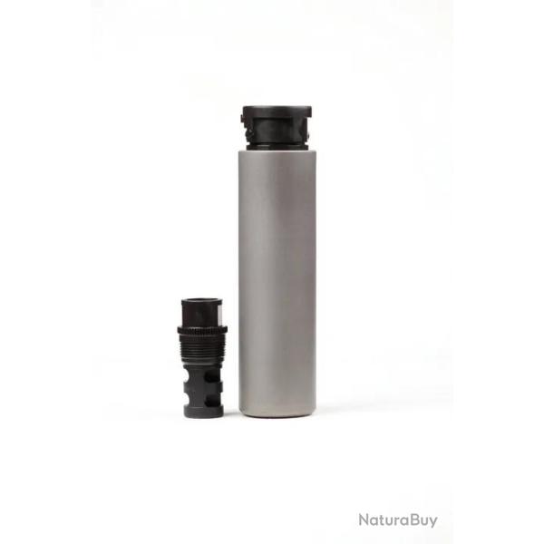 Mod�rateur de son ASE Utra SL7i Inox - Cal.30 - 5/8x24 + Frein de bouche Borelock