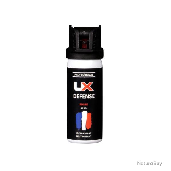 LOT DE 2 Bombes De Defense Ux Gel Poivre 50ml Capot Clapet