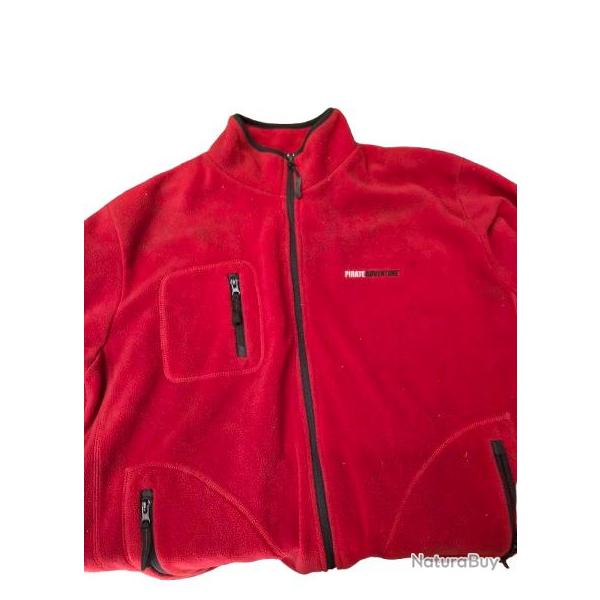 Polaire Pirate Rouge - Taille XL