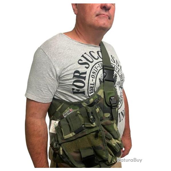 Sac Band. Camo Swiss arms