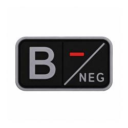 Patch Groupe Sanguin PVC 3D B- / B NEG