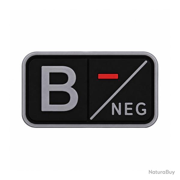 Patch Groupe Sanguin PVC 3D B- / B NEG