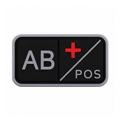 Patch Groupe Sanguin PVC 3D AB+ / AB POS