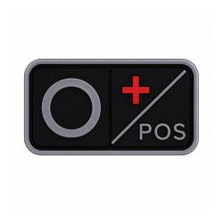 Patch Groupe Sanguin PVC 3D O+ / O POS
