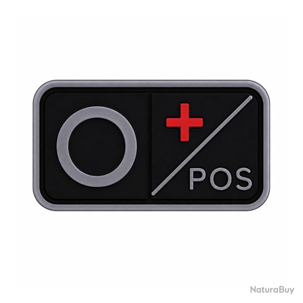 Patch Groupe Sanguin PVC 3D O+ / O POS