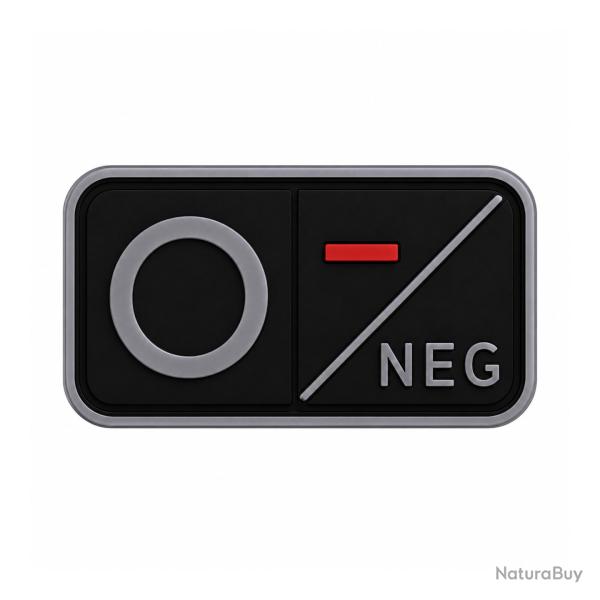 Patch Groupe Sanguin PVC 3D O- / O NEG
