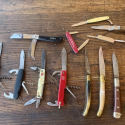 Lot de 15 couteaux &agrave; Nettoyer ou restaurer