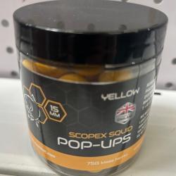 Bouillettes flottantes Nash 15mm Scopex Squid yellow