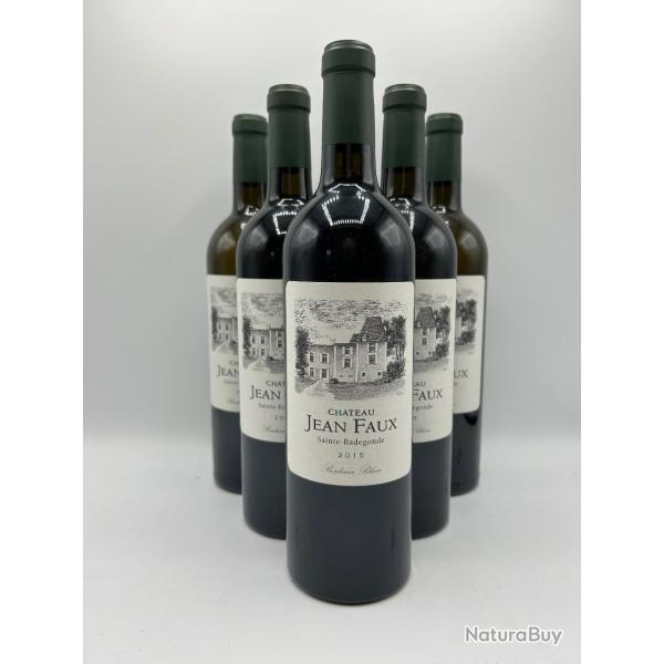 Kermesse ! 6 Bouteilles de vin Bordeaux blanc Ch�teau Jean Faux Sainte-Radegonde 2015