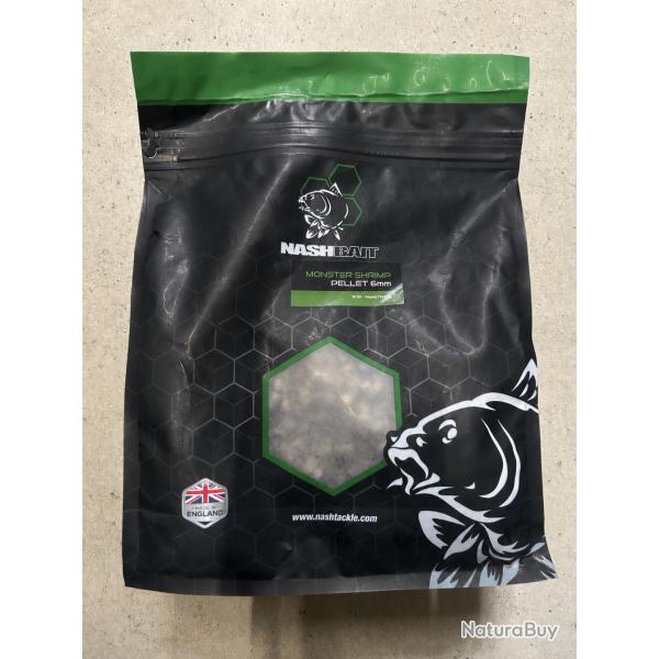Pellets Nash 6mm 1kg Monster Shrimp