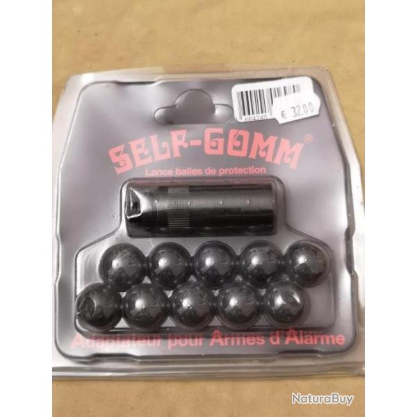 Lance balles de protection Self-Gomm adaptateur  M10x150 + 10 balles HILMAR SUPER DESTOCK !!!