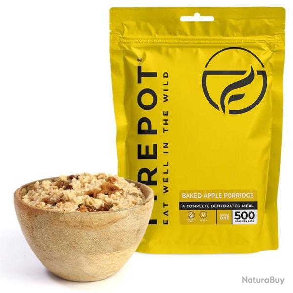 Petit d�jeuner d�shydrat� Firepot Porridge aux pommes