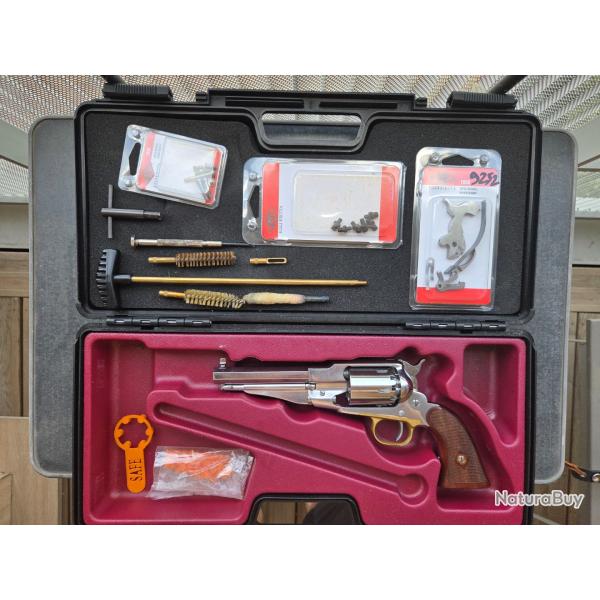 REMINGTON 1858 SHERIFF INOX PIETTA + ACCESSOIRES & MALLETTE
