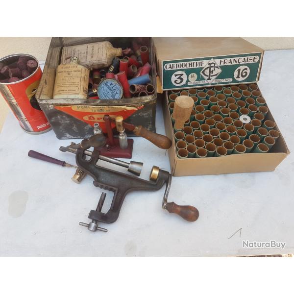 lot rechargement sertisseur cal 16